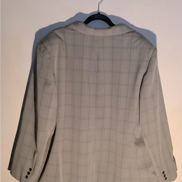 Justin Taylor grey plaid suit size 22W - Picture 2 of 4